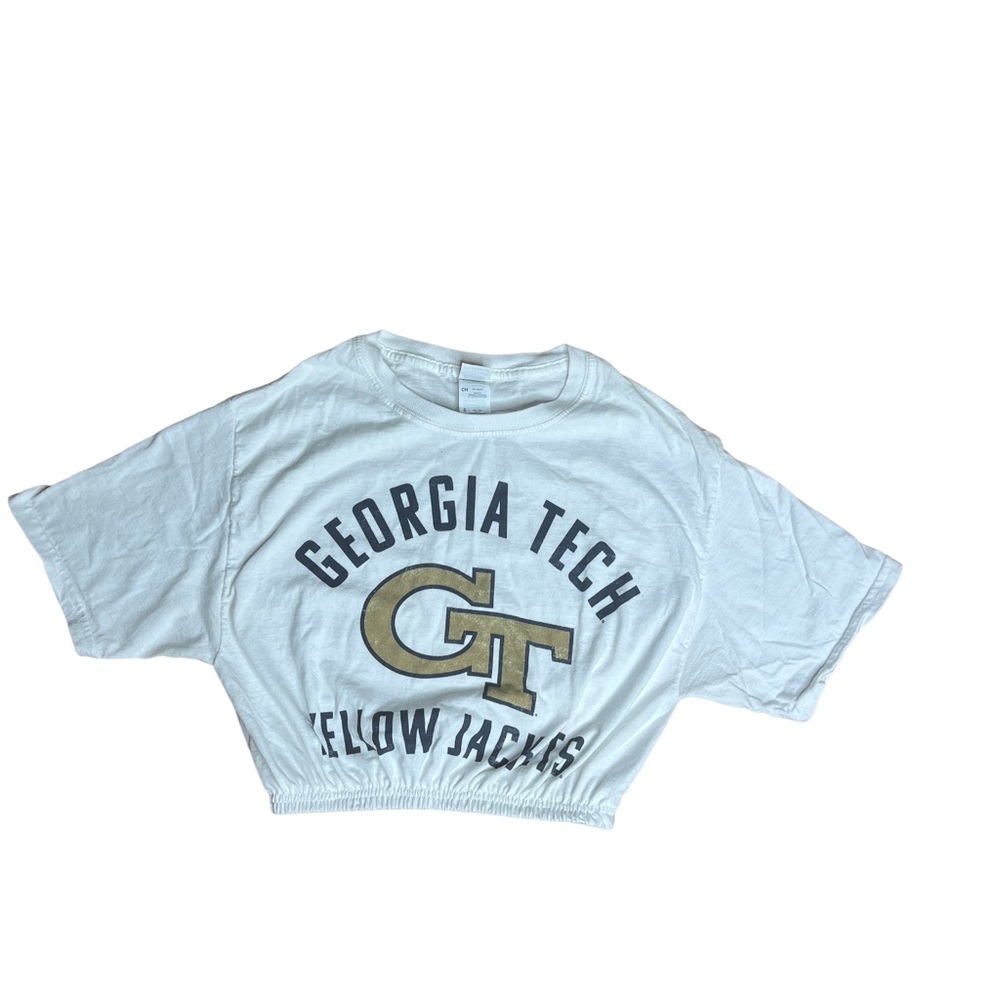 Georgia Tech Reworked Custom Crop Top - Picture 2 of 4
